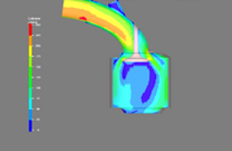 Flow in combustion engine